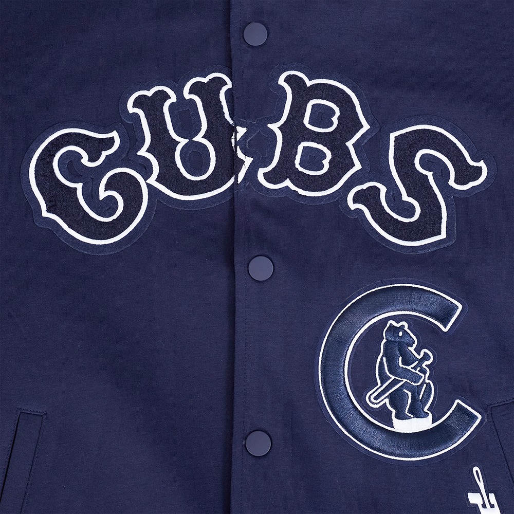 古柏鎮名人堂 Pro Standard 芝加哥小熊 雙層針織棒球外套-細節圖3