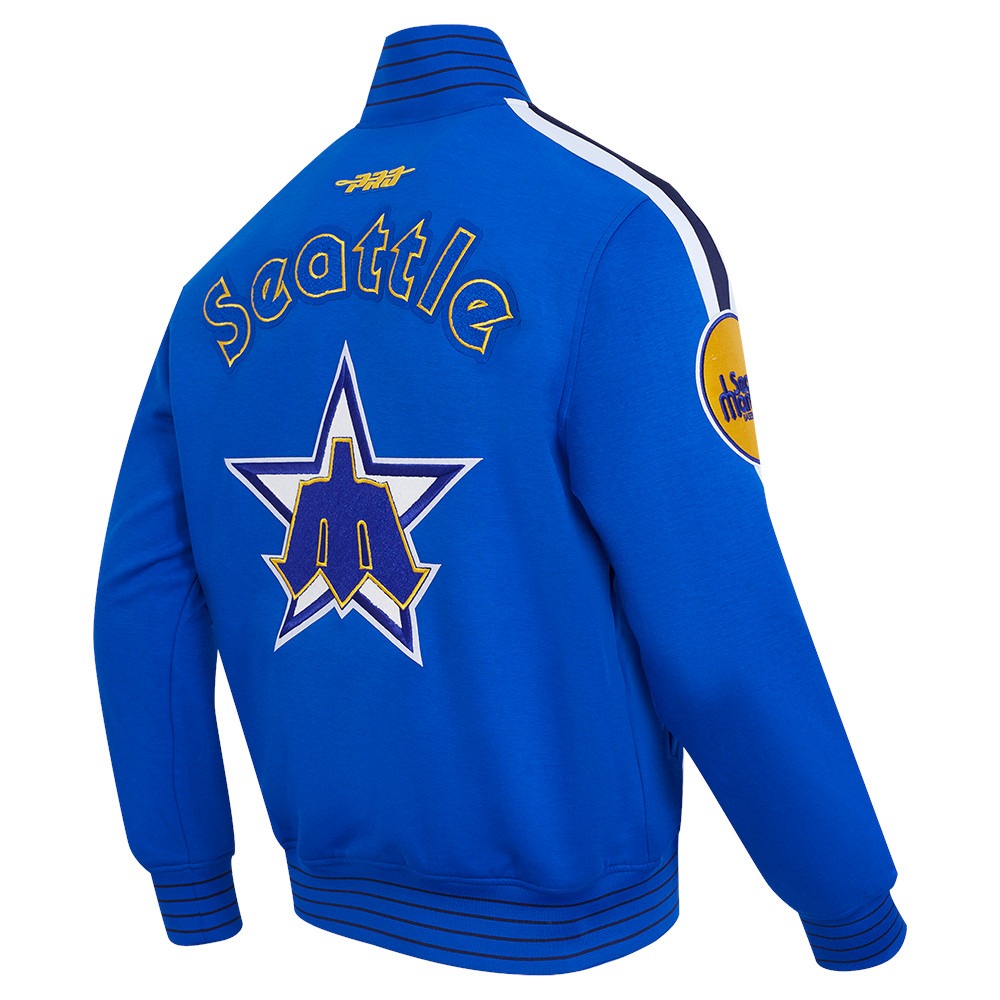 古柏鎮名人堂 Pro Standard 西雅圖水手 雙層針織棒球外套-細節圖2