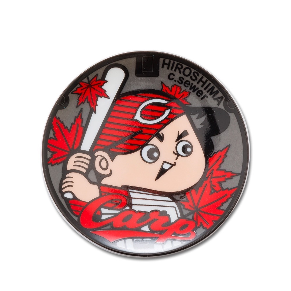 廣島鯉魚 水溝蓋造型碟子-細節圖2