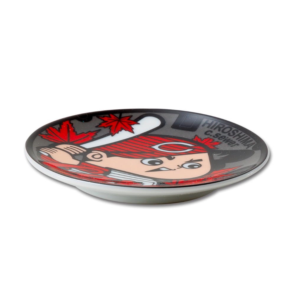 廣島鯉魚 水溝蓋造型碟子-細節圖3