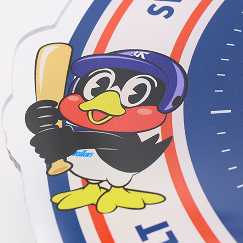 養樂多燕子 吉祥物壓克力時鐘-細節圖4