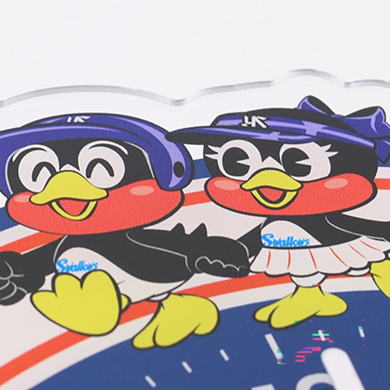 養樂多燕子 吉祥物壓克力時鐘-細節圖6