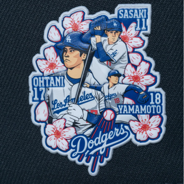 New Era 洛杉磯道奇 日本選手 黑色全封帽-細節圖2