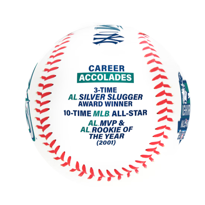 鈴木一朗  名人堂精彩數據紀念球-細節圖2