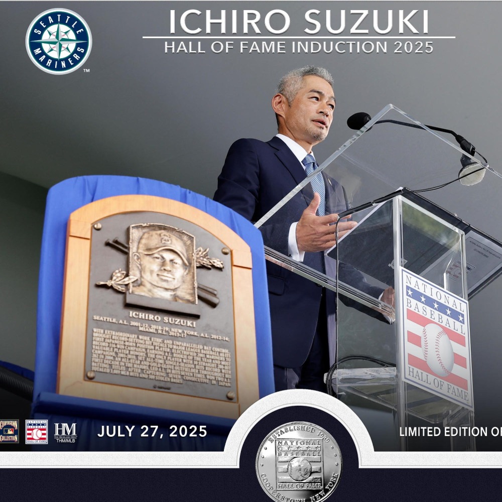 鈴木一朗 名人堂紀念相框-細節圖2