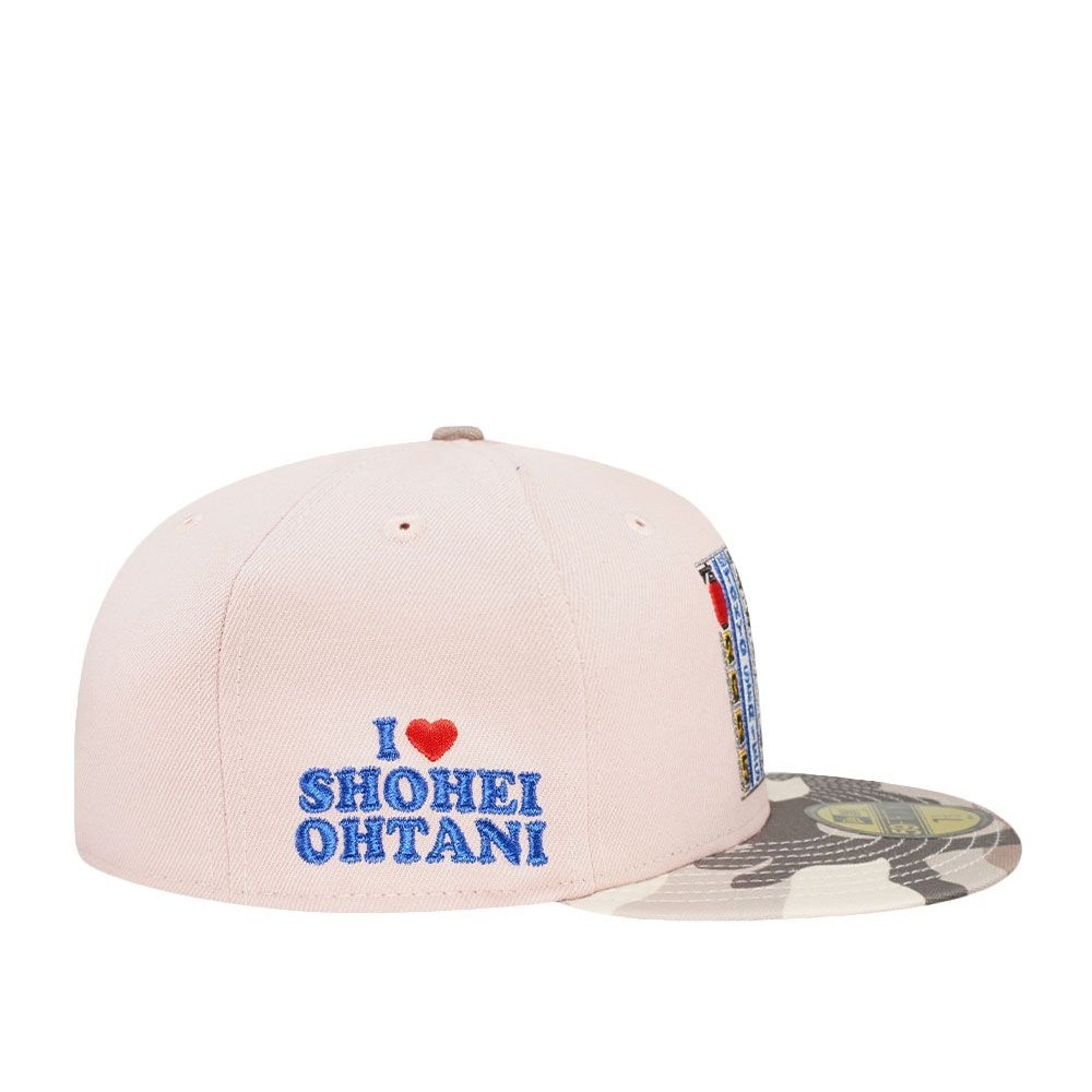 大谷翔平 東京開幕戰 粉色刺繡全封帽-細節圖2
