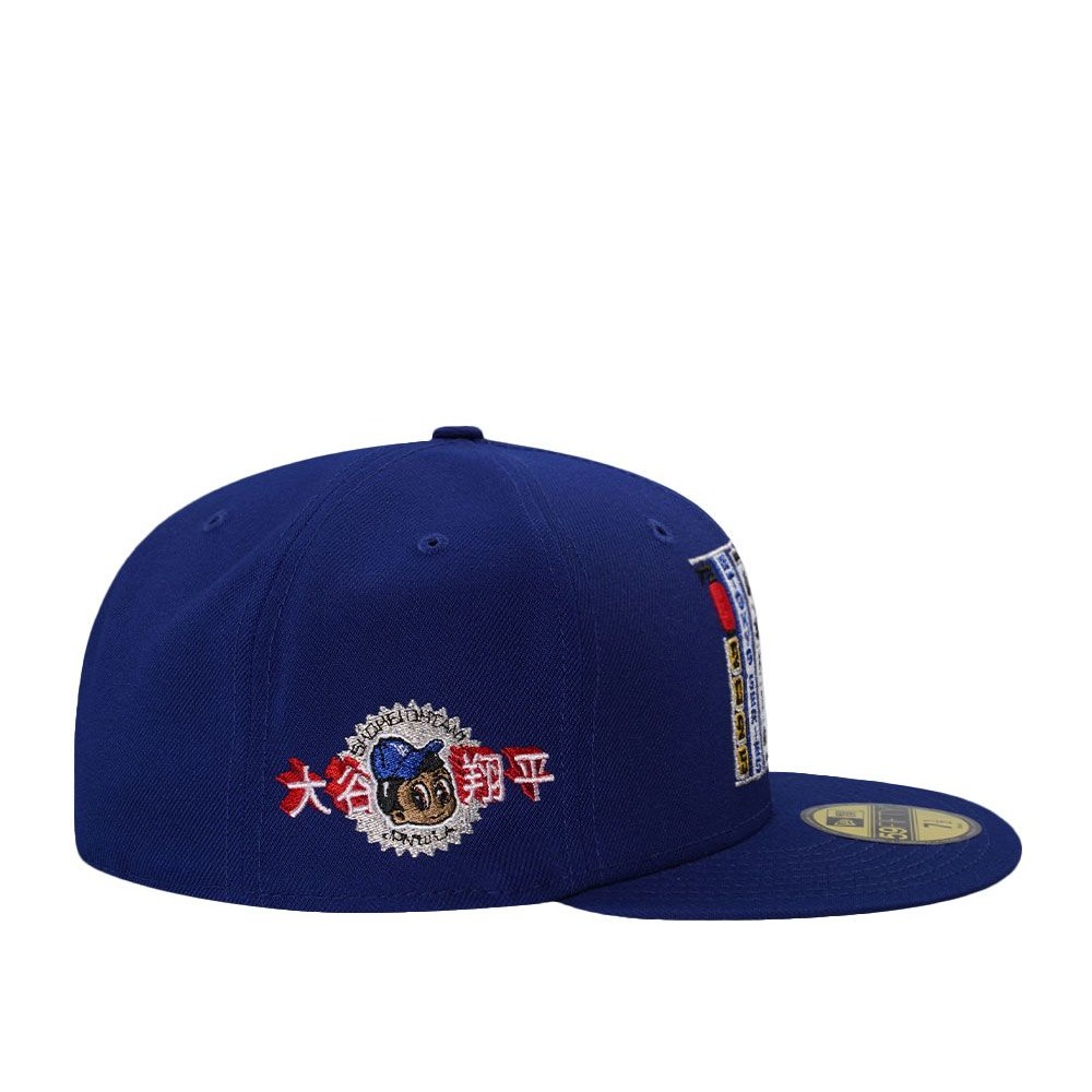 大谷翔平 東京開幕戰 藍色刺繡全封帽-細節圖2