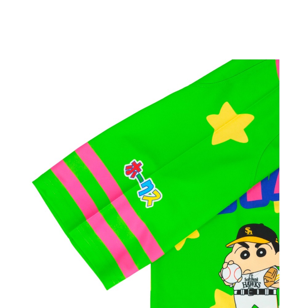 福岡軟銀x蠟筆小新 棒球襯衫-細節圖4