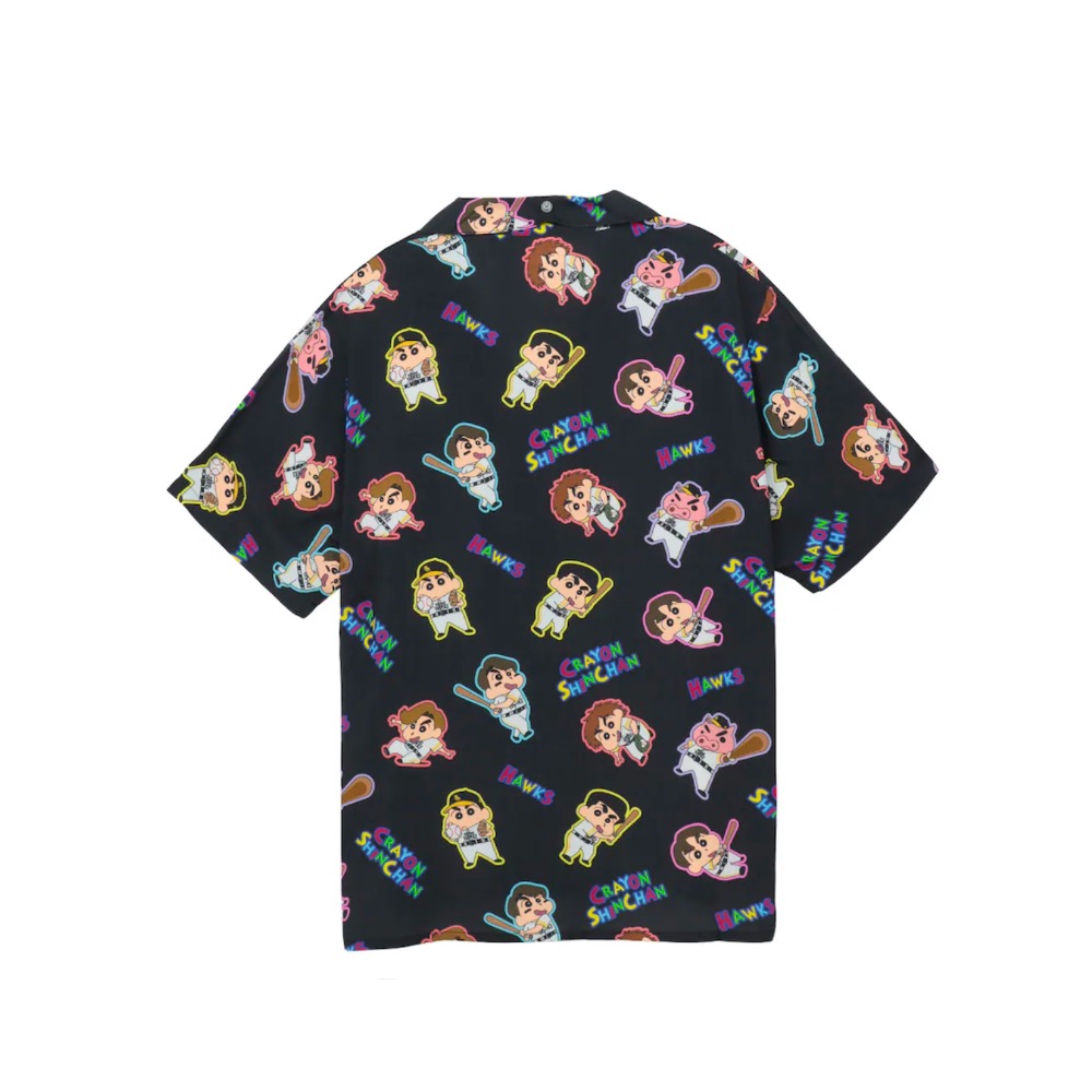 福岡軟銀x蠟筆小新 襯衫-細節圖2