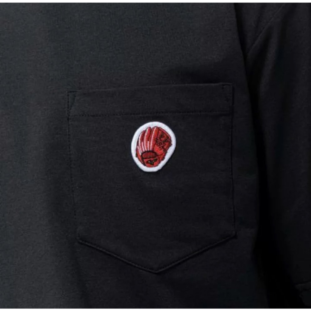 美津濃 吸汗速乾黑色野球T-細節圖2