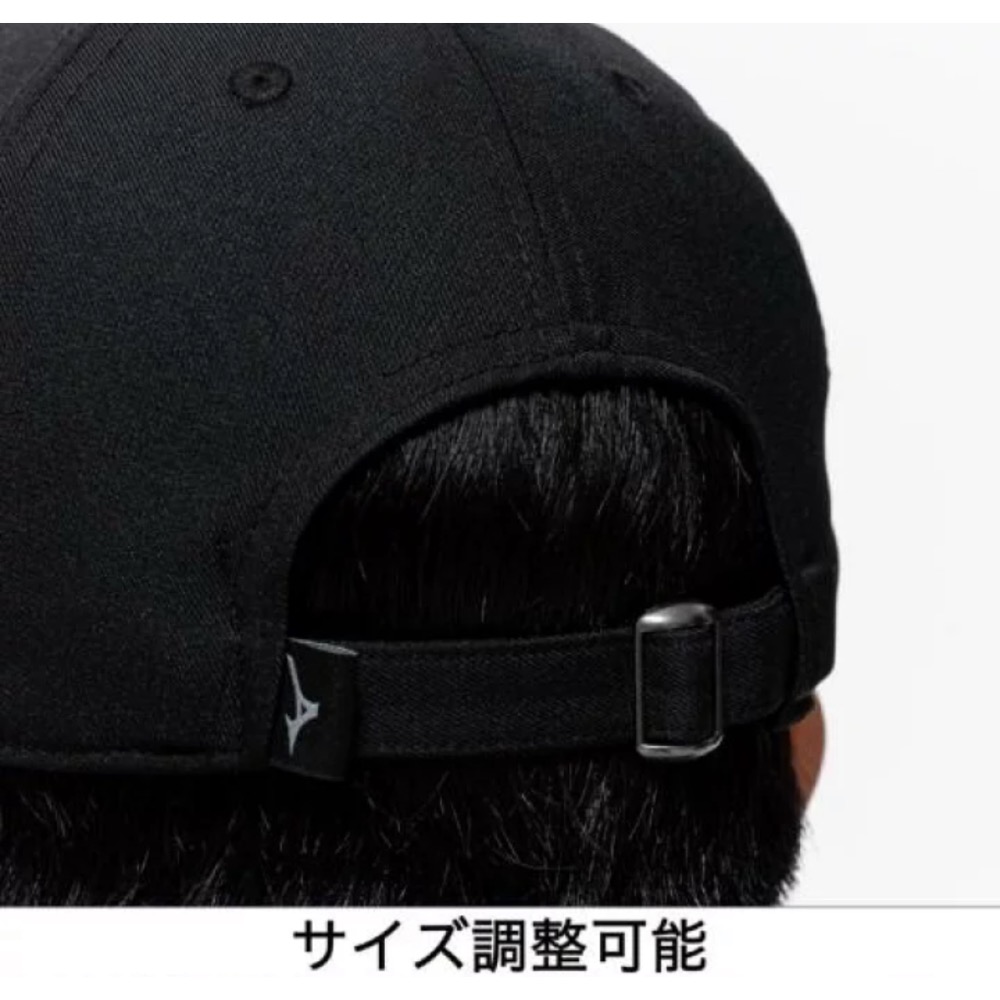 美津濃 黑色野球帽-細節圖3