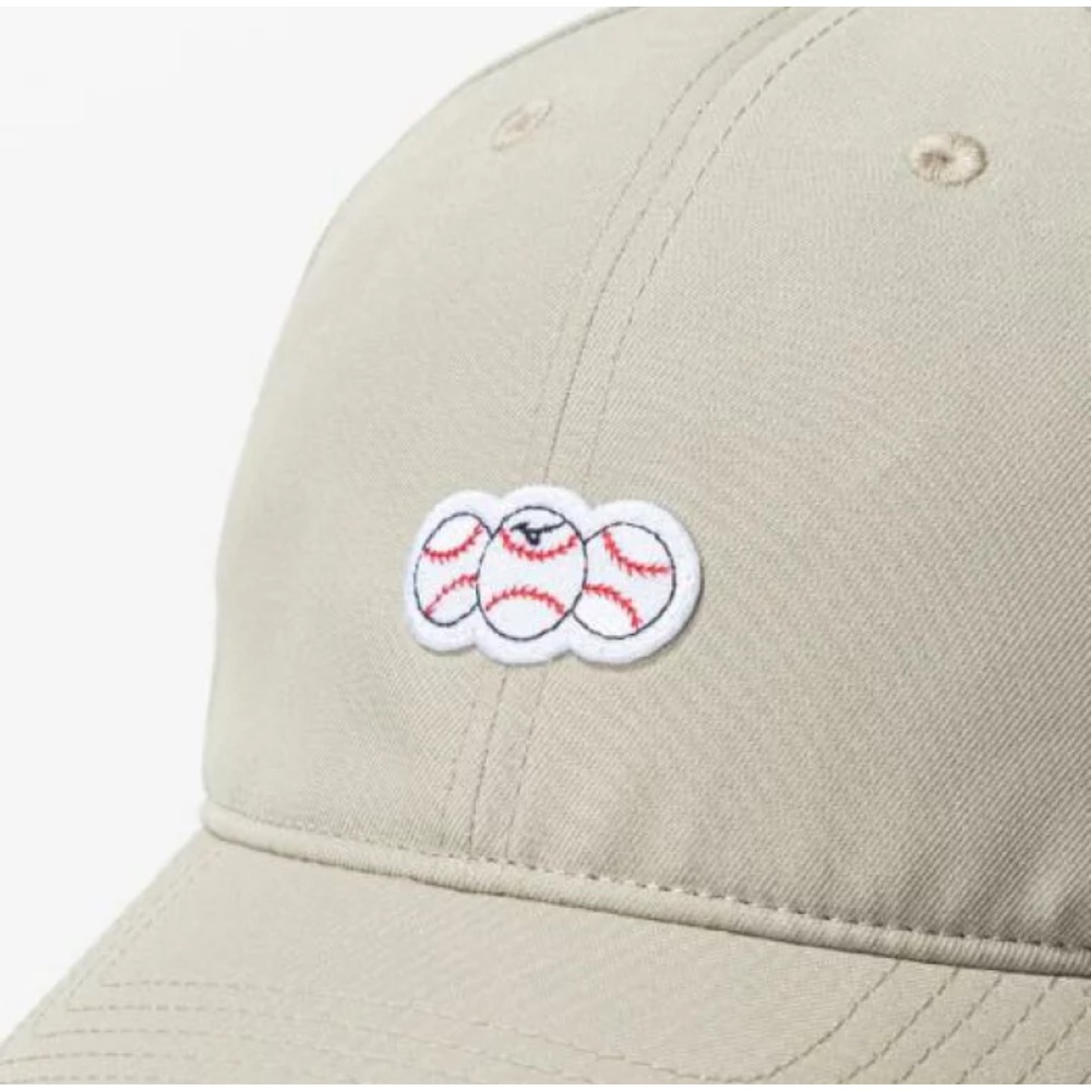 美津濃 卡其野球帽-細節圖2