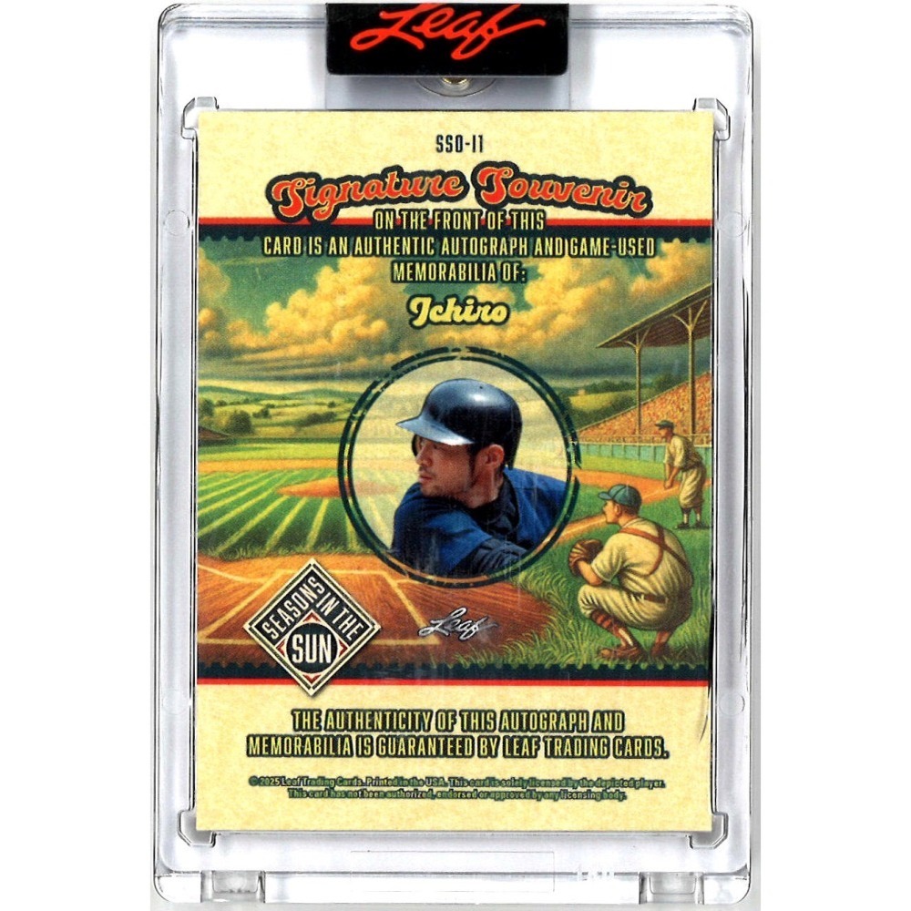 鈴木一朗 親筆簽名球員卡-細節圖2