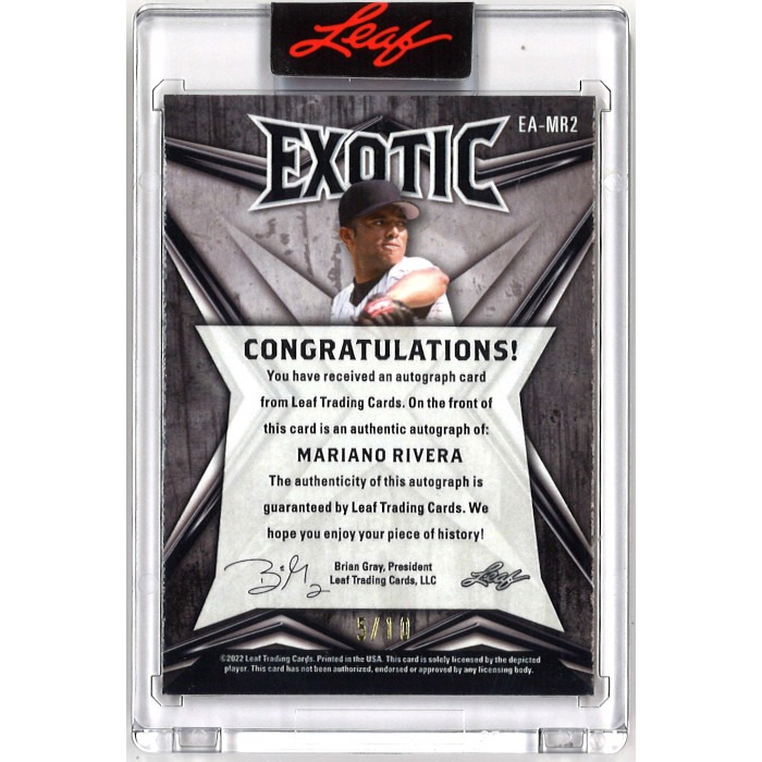 Mariano Rivera 親筆簽名球員卡-細節圖2