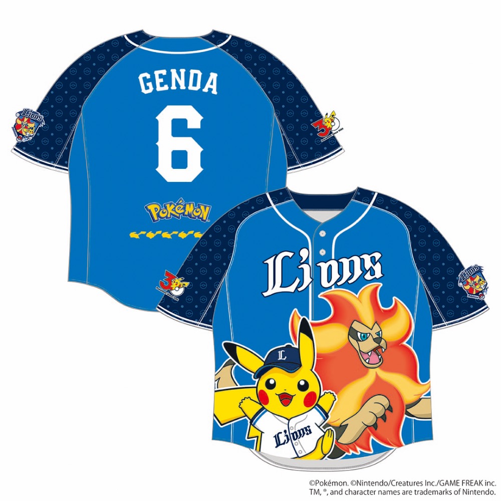 西武獅 寶可夢球員背號球衣-細節圖2
