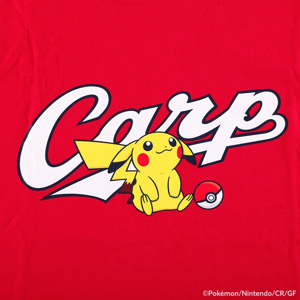 現貨優惠 廣島鯉魚 紅色寶可夢T恤-細節圖2