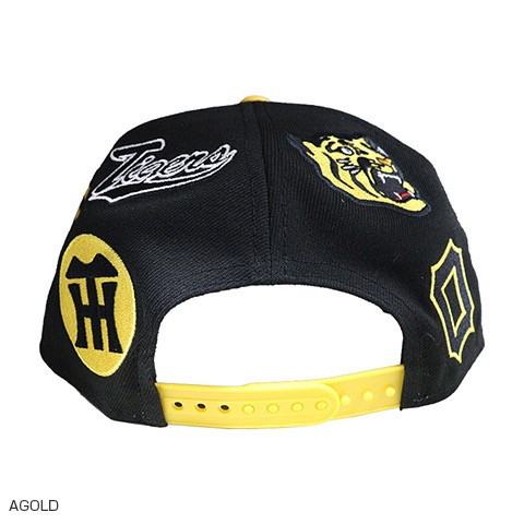 阪神虎 歷代LOGO球帽（金黃）-細節圖3