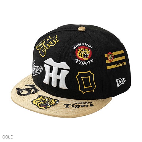 阪神虎 歷代LOGO球帽（金黃）-細節圖4