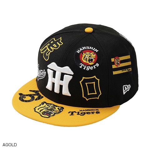 阪神虎 歷代LOGO球帽（金黃）-規格圖5