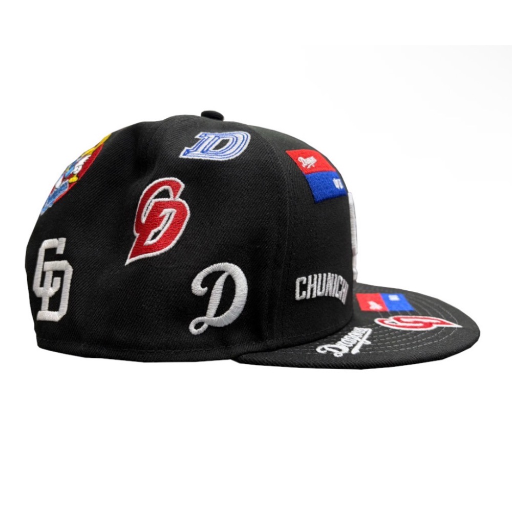 中日龍 滿版LOGO球帽-細節圖3