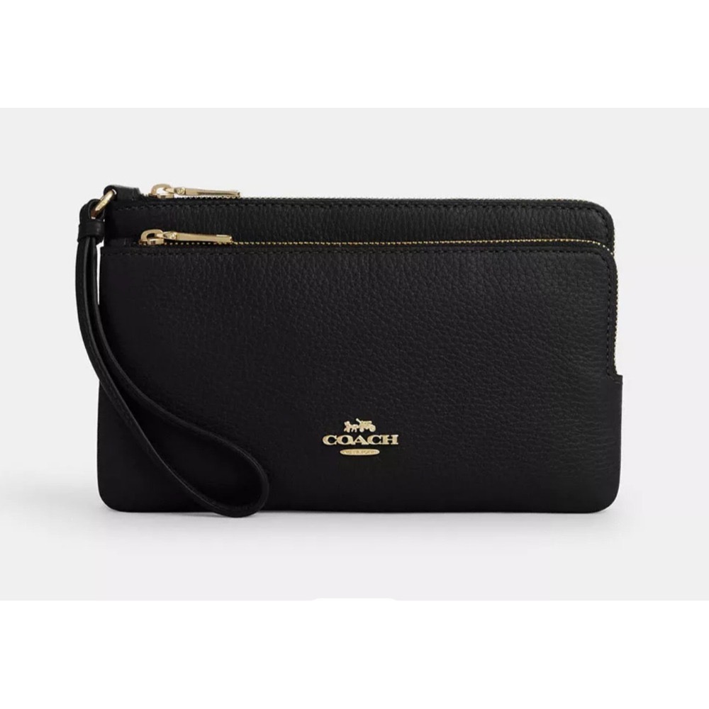 [COACH] Coach立體馬車LOGO大小雙層L拉鍊大手拿包 [美國正品 現貨在台]-規格圖7