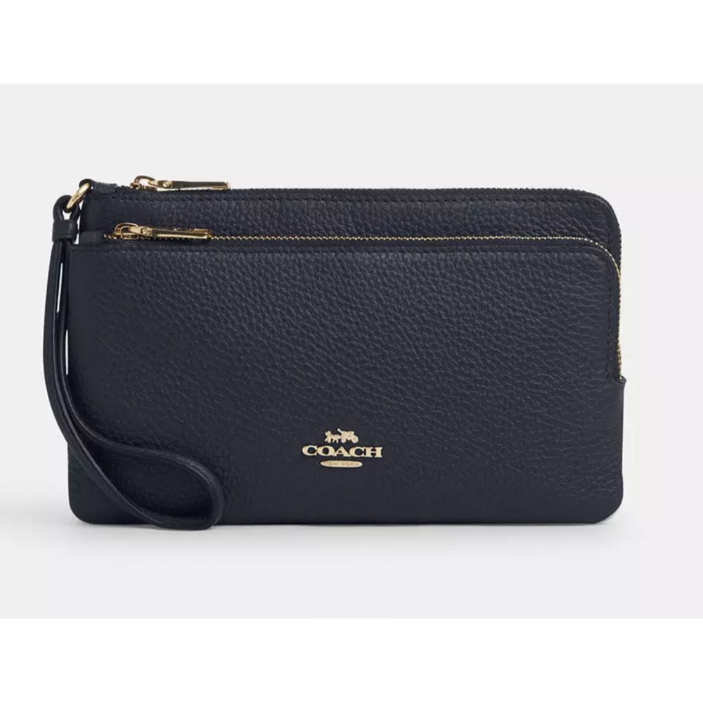 [COACH] Coach立體馬車LOGO大小雙層L拉鍊大手拿包 [美國正品 現貨在台]-規格圖7