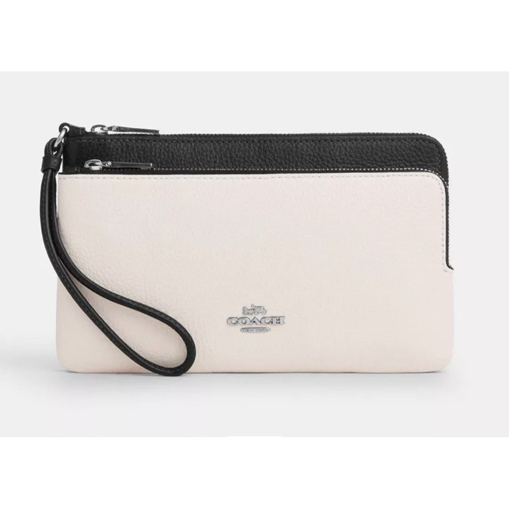 [COACH] Coach立體馬車LOGO大小雙層L拉鍊大手拿包 [美國正品 現貨在台]-規格圖7