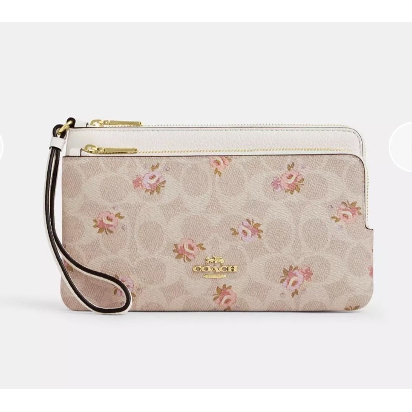 [COACH] Coach立體馬車LOGO大小雙層L拉鍊大手拿包 [美國正品 現貨在台]-規格圖7