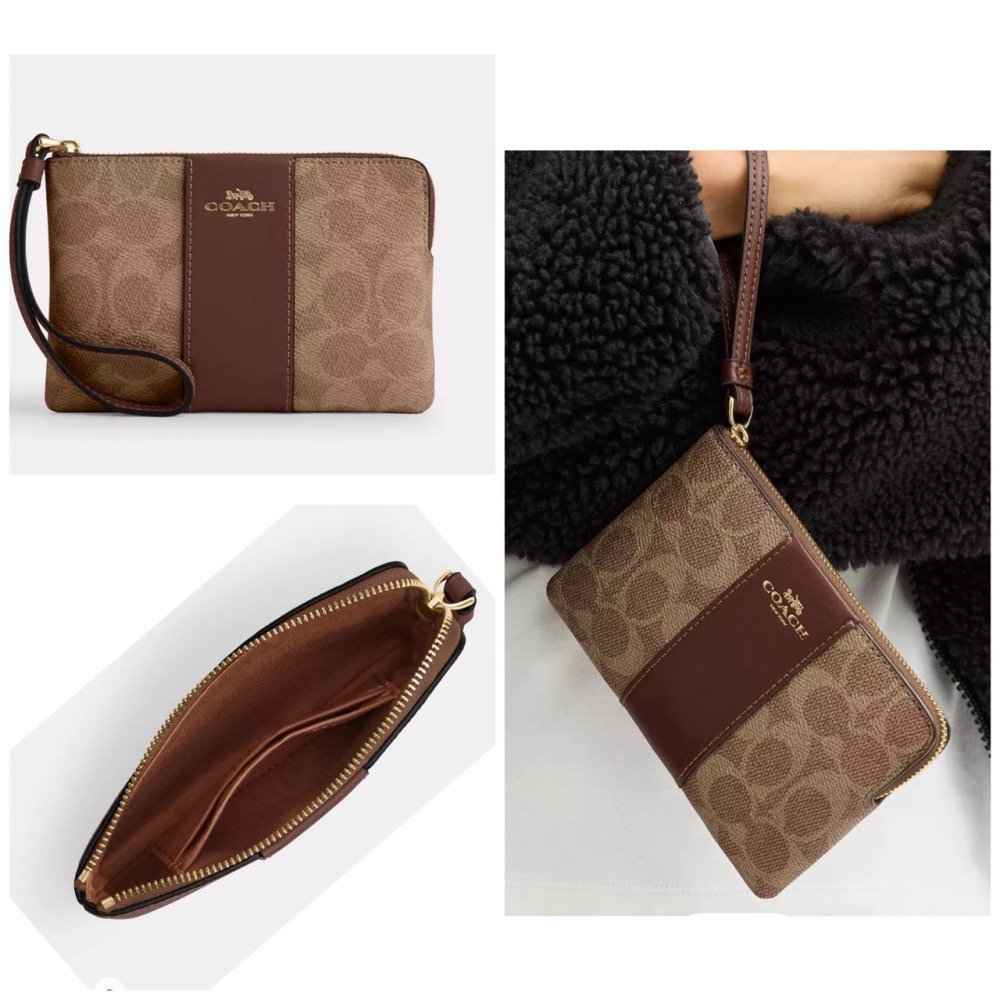 [COACH] Coach 小款-單層L型拉鍊小手拿包/零錢包 [美國正品 現貨在台]-細節圖3