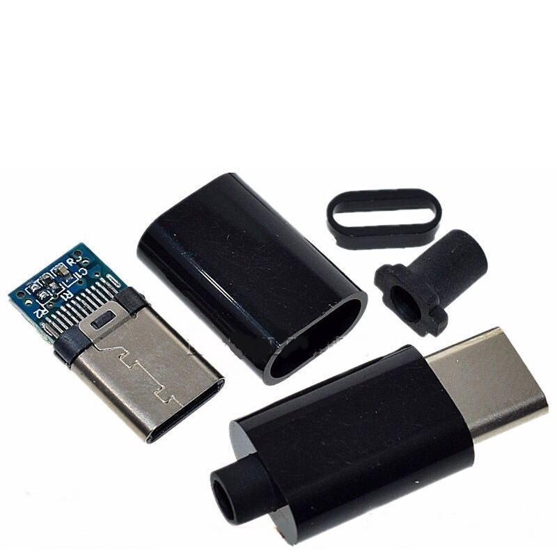 [買酷小舖]台灣現貨 Type-C 插頭 DIY維修 數據充電 焊接線式 USB3.1 正反插TYPEC焊接頭-細節圖2