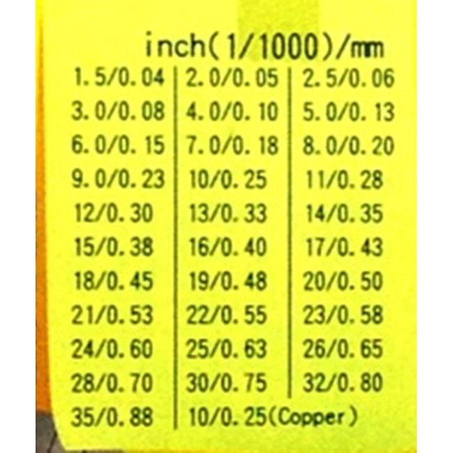 [買酷小鋪]SELLERY 台灣製 厚薄規 32支/組 高碳鋼 汽門間隙 汽缸蓋不平度 活塞環開口間隙-細節圖3