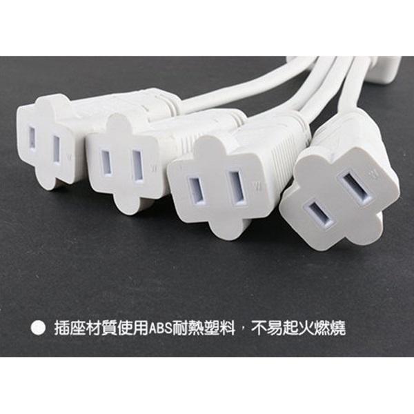 [買酷小舖]iMAX 安全大師 一分四 轉接電源線 過載跳脫 18CM 15A 1650W ABS防火耐熱 雙批覆電線-細節圖6