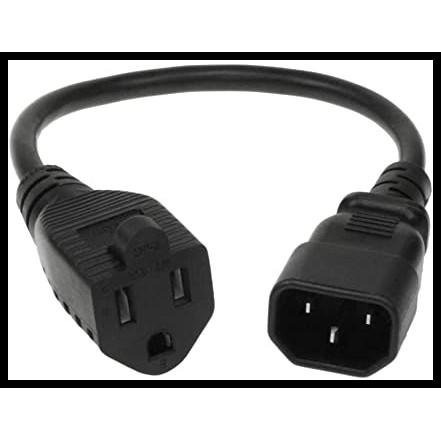 [買酷小舖]美式插座轉品字公座 C14轉5-15R 電腦延長線 IEC C-14電源插頭 轉 NEMA 5-15R插座-細節圖3