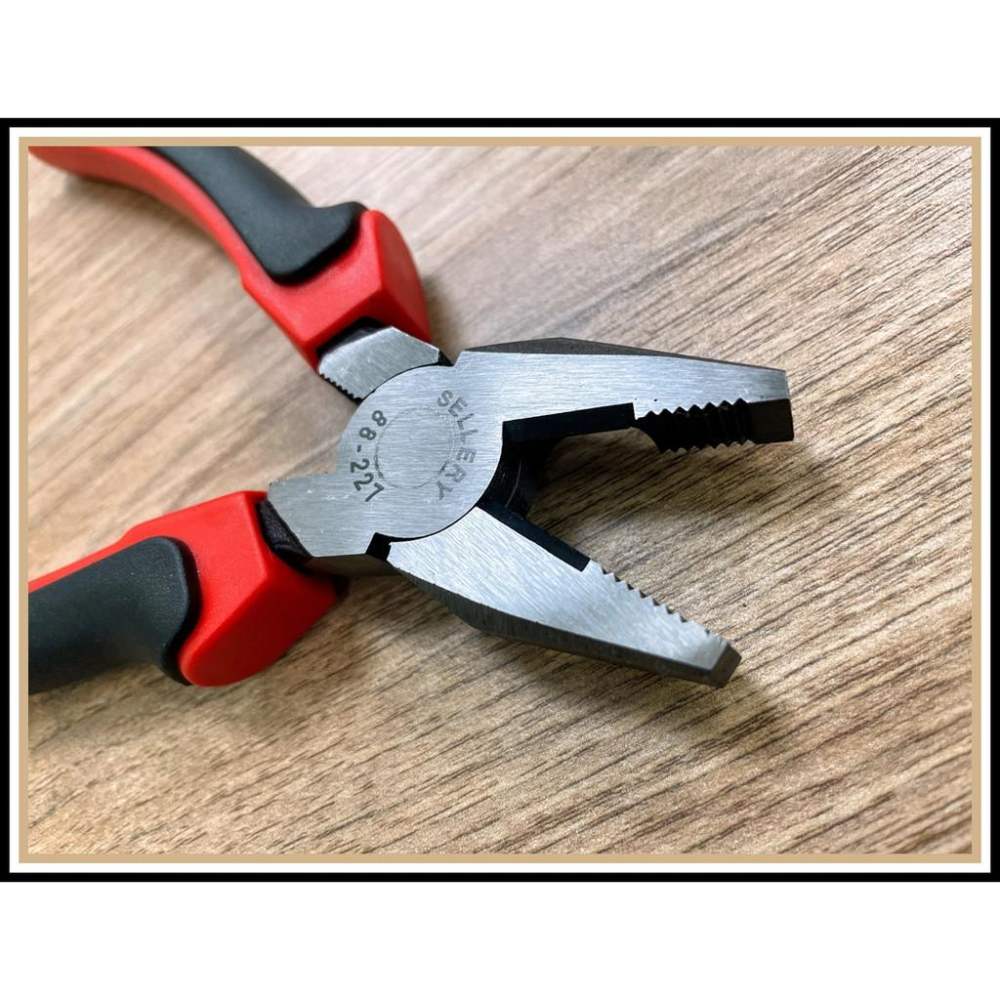 [買酷小舖] SELLERY 7吋防滑鋼絲鉗 剪線 壓著 夾取 固定-細節圖3