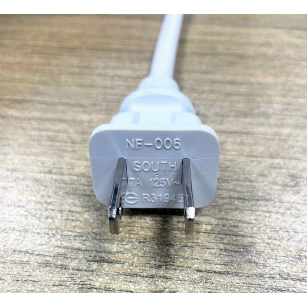 [比蝦皮便宜]安規認證 八字線 白色8字線 8字電源線 2孔電源線 150CM AC電源線 125V 7A-細節圖4