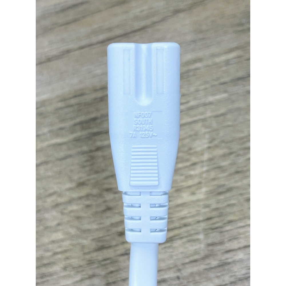 [比蝦皮便宜]安規認證 八字線 白色8字線 8字電源線 2孔電源線 150CM AC電源線 125V 7A-細節圖5