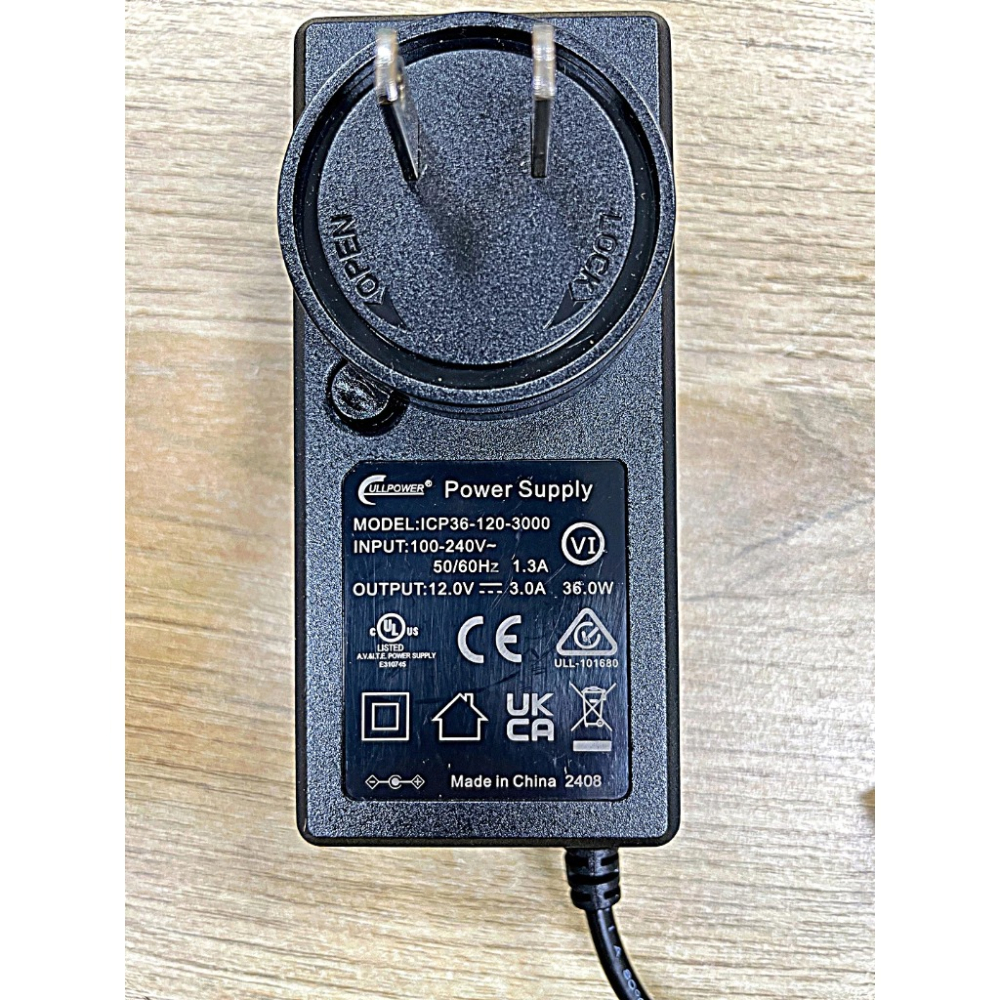 [比蝦皮便宜] 12V 3A 變壓器 5.5*2.1 插頭帶螺母 充電器-細節圖2