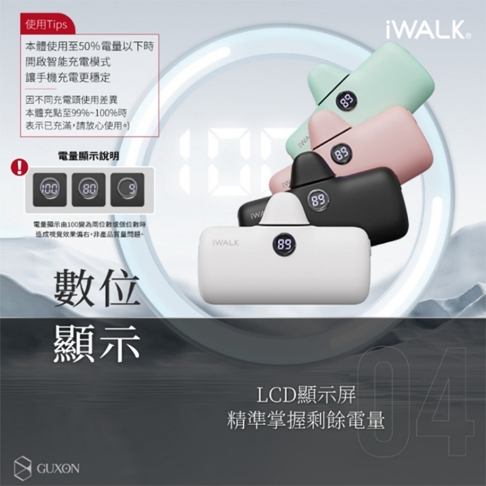 iWALK 愛沃可 Pro快充直插式口袋電源 行動電源-第五代-細節圖5