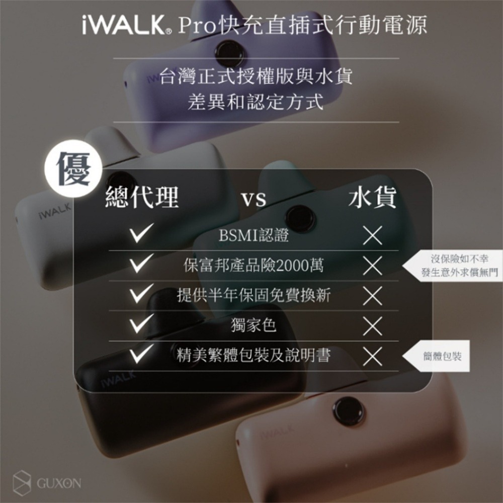 iWALK 愛沃可 Pro快充直插式口袋電源 行動電源-第五代-細節圖9