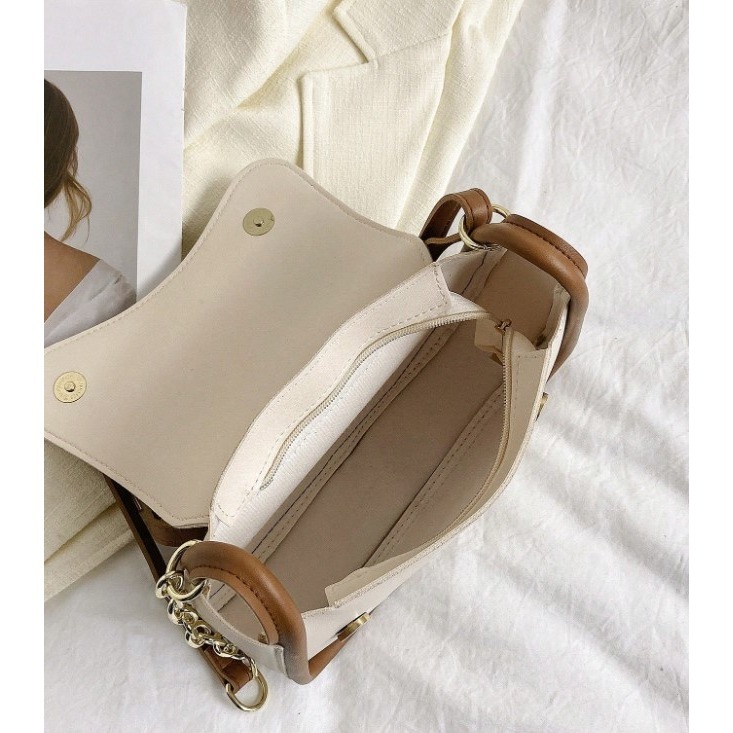 CAMINI 時尚百搭純色鏈條單肩包-細節圖5