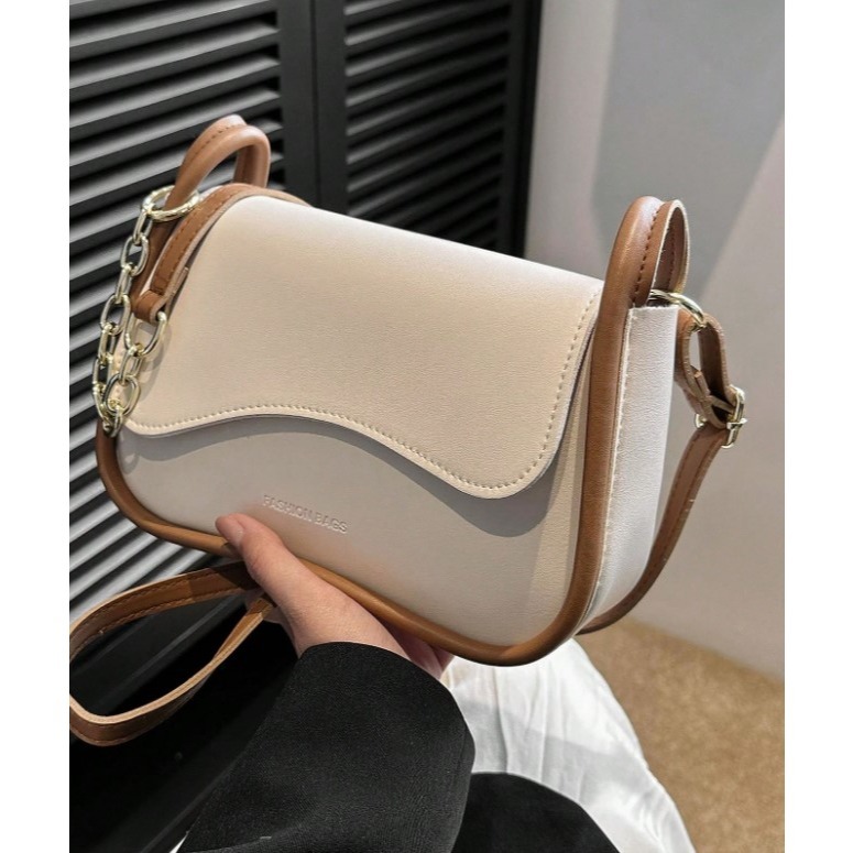 CAMINI 時尚百搭純色鏈條單肩包-細節圖6