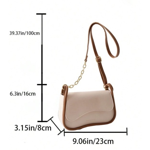 CAMINI 時尚百搭純色鏈條單肩包-細節圖8