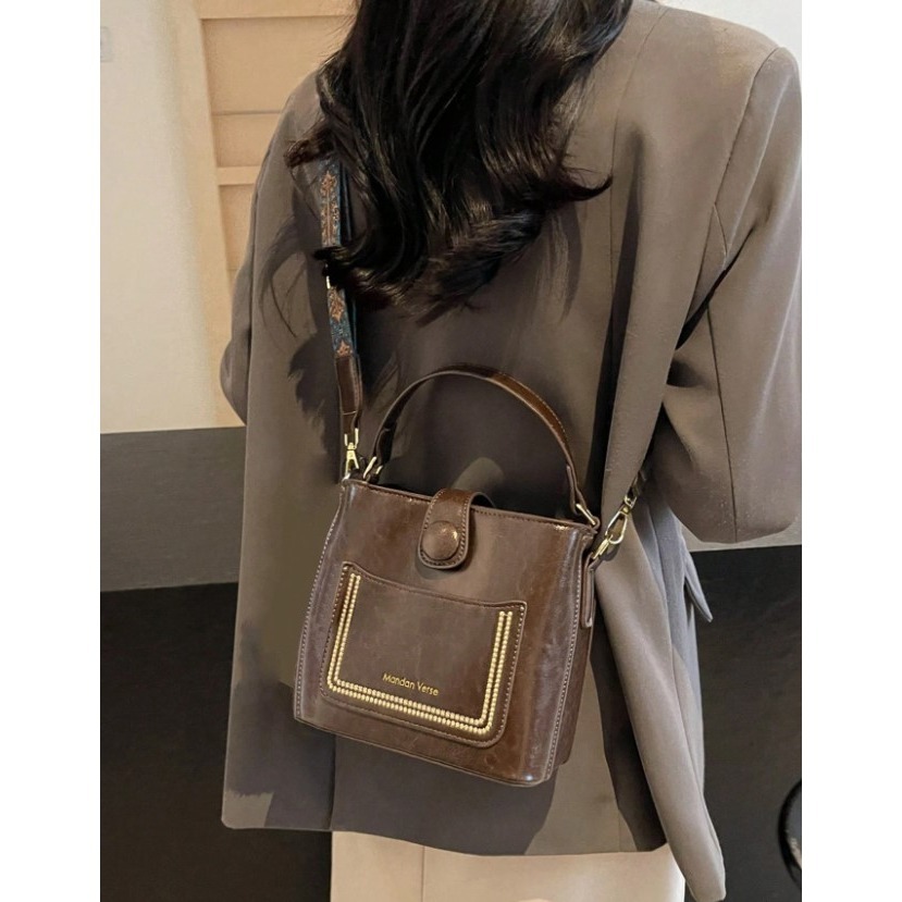 CAMINI-秋冬時尚百搭復古風斜背包-細節圖8