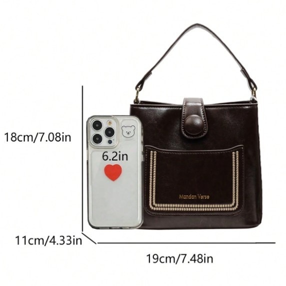 CAMINI-秋冬時尚百搭復古風斜背包-細節圖9