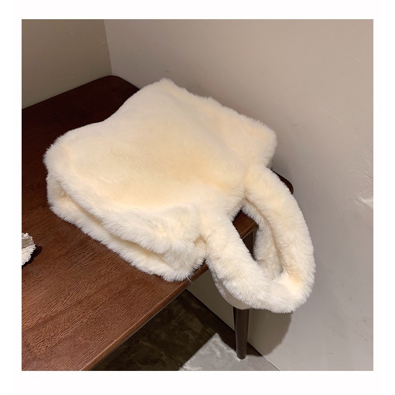 𝗥𝗼𝗹𝗹𝘆𝘇｜毛絨絨手提托特包（5色）-細節圖10