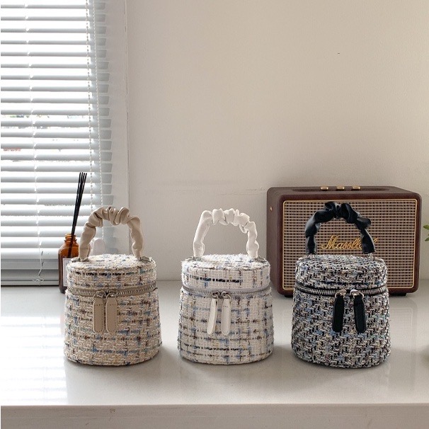 𝗥𝗼𝗹𝗹𝘆𝘇｜小香風鏈條水桶包（3色）-細節圖3