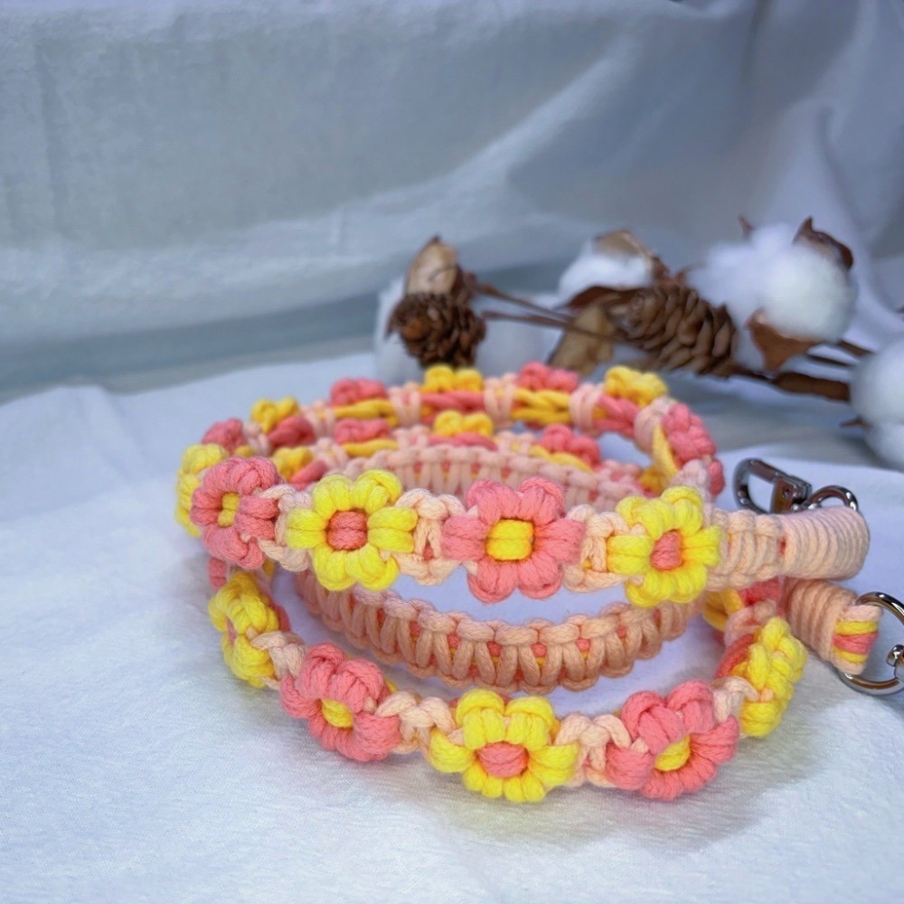 客製雙色小花背帶-細節圖3