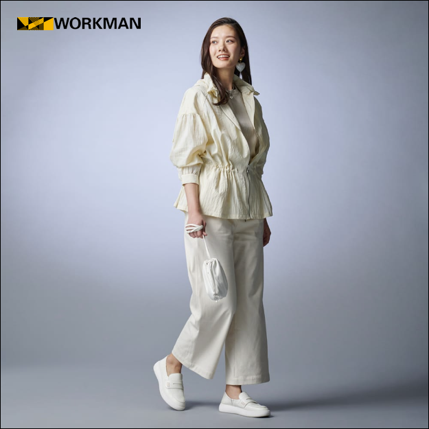 (代購) WORKMAN／日本職人品牌／LA965／2024春季新款-女性防水縮身腰褶夾克 阻絕日曬 防曬 UV Cut-細節圖2