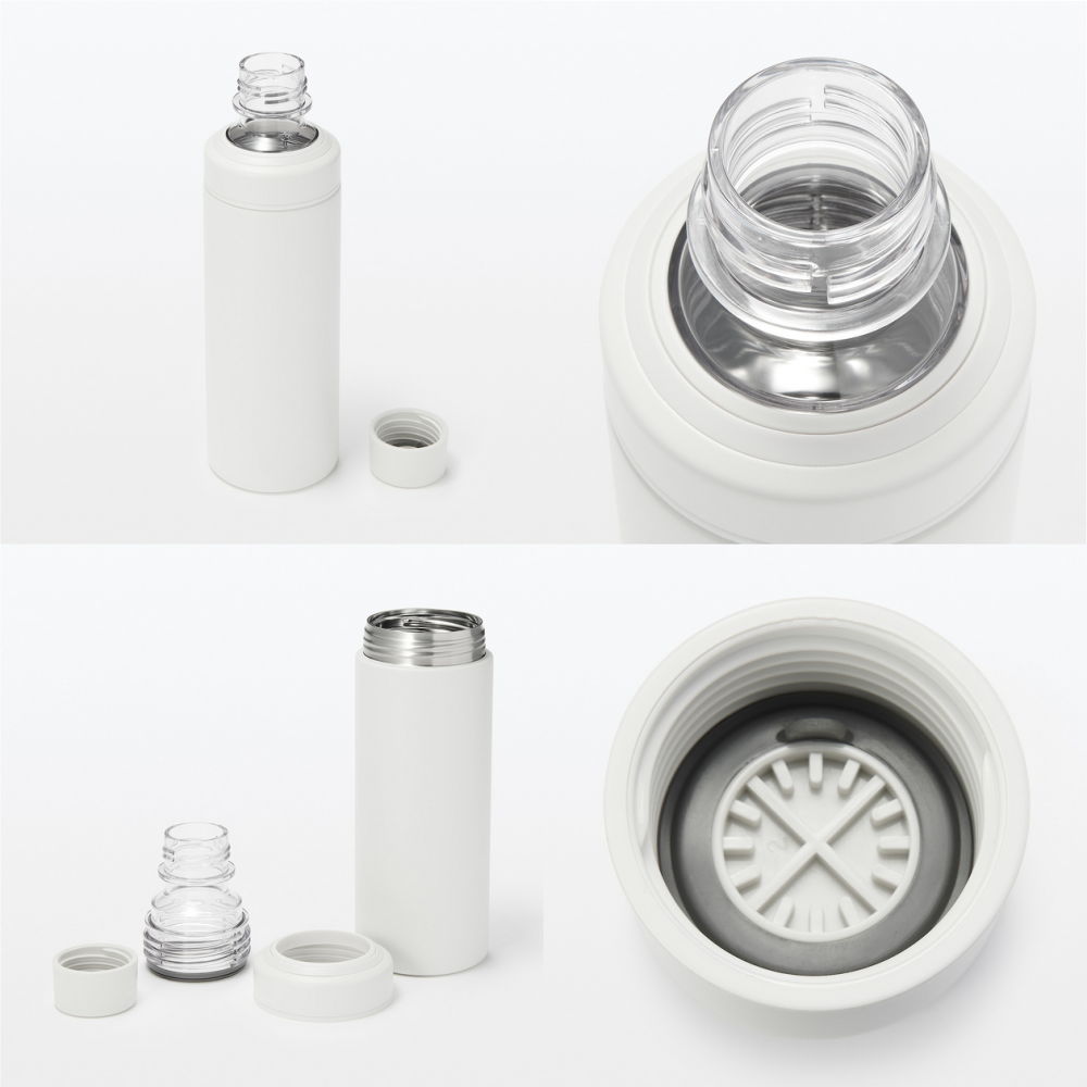 新發售商品三色齊發上市! 代購日本無印良品 MUJI ：夏保冷 不鏽鋼 寶特瓶外型 保冷瓶-細節圖5