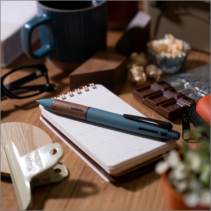 Uni 三菱／JETSTREAM X Karimoku 4&1 多機能筆 多功能筆 黑 紅 藍 綠 MSXE5KF05-細節圖5